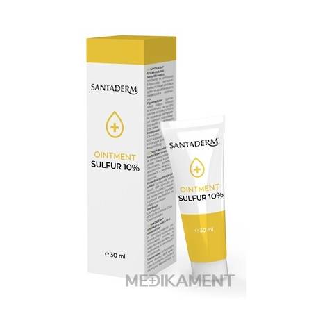 SANTADERM OINTMENT SULFUR 10% masť s obsahom síry 30 ml