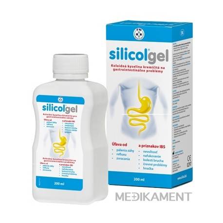 Silicolgel koloidná kys. kremičitá na gastrointestinálne problémy gél 200 ml