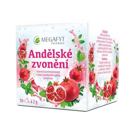 MEGAFYT Anjelské zvonenie ovocný čaj s chuťou granátového jablka vrecúška 10 x 2 g 