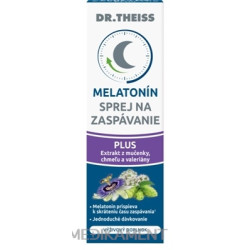 Dr.Theiss MELATONÍN SPREJ na zaspávanie PLUS extrakt z mučenky chmeľu valeriány 20 ml
