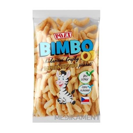 POEX BIMBO Kukuričné chrumky s marhuľovou príchuťou 100 g