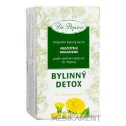 Dr. Popov Bylinný čaj BYLINNÝ DETOX nálevové vrecúška 20 x 1,5 g 