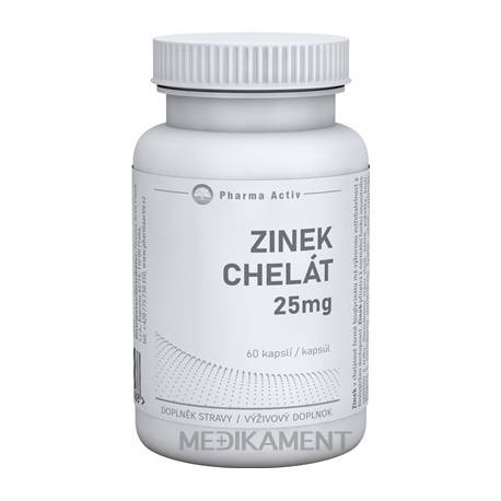 Pharma Activ ZINOK Chelát 25 mg kapsuly 60 ks