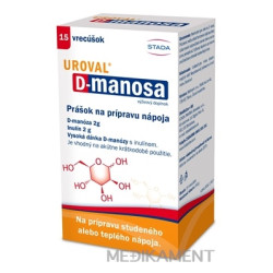 STADA UROVAL D-manosa prášok na prípravu nápoja vrecúška 15 ks