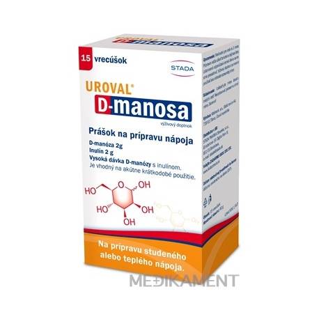 STADA UROVAL D-manosa prášok na prípravu nápoja vrecúška 15 ks
