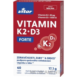 VITAR VITAMIN K2 + D3 FORTE tablety 60 ks