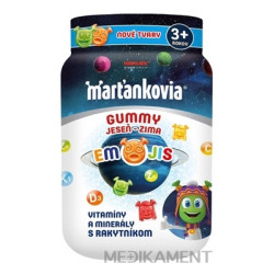Marťankovia GUMMY JESEŇ - ZIMA EMOJIS želatínové tablety príchuť marakuja malina 50 ks