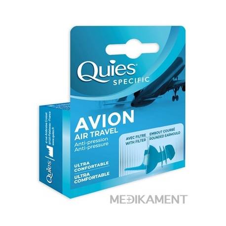 Quies AVION Chrániče sluchu do lietadla 2 ks