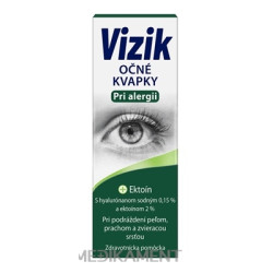 VIZIK Očné kvapky Pri alergii ektoín a hyaluronát 10 ml