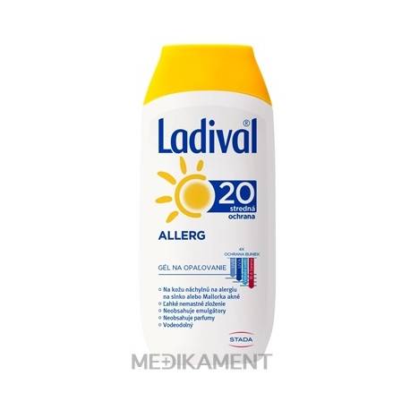 Ladival ALLERG SPF 20 gél na opaľovanie 200 ml