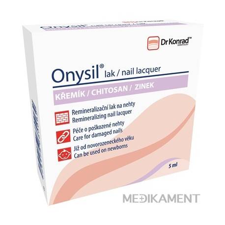Dr Konrad Onysil lak na nechty s kremíkom chitosanom a zinkom 5 ml