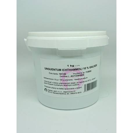 Galvex UNGUENTUM ICHTHAMMOLI 10% masť 2000 g