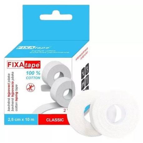 FIXAtape tejpovacia páska CLASSIC ATHLETIC bavlnená 2,5 cm x 10 m 2 ks