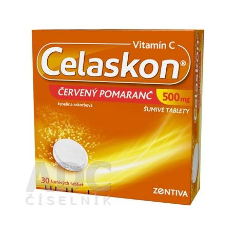 CELASKON šumivé tablety 30X500 mg červený pomaranč inovácia 30 ks