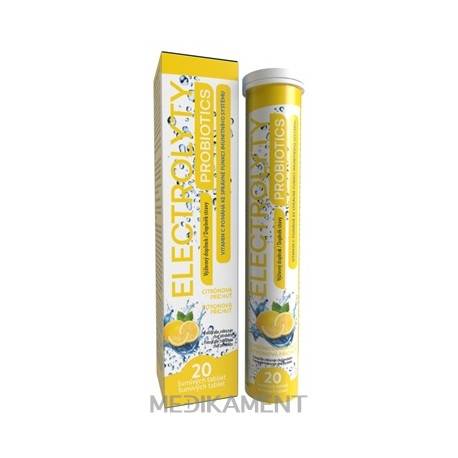 ELECTROLYTY PROBIOTICS Citrón šumivé tablety 1x20 ks