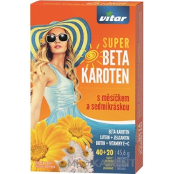 VITAR SUPER BETA KAROTÉN tbl s nechtíkom a sedmokráskou 40+20 zadarmo (60 ks)