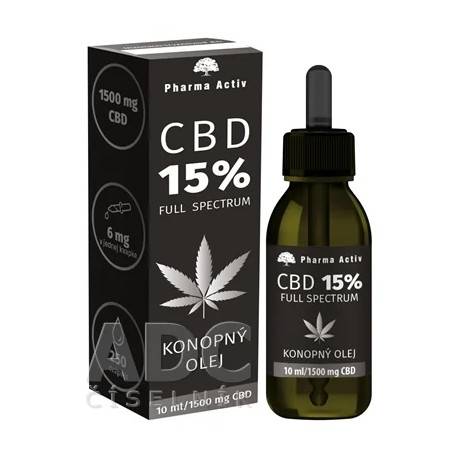Pharma Activ CBD 15% Full Spectrum KONOPNÝ OLEJ 10 ml