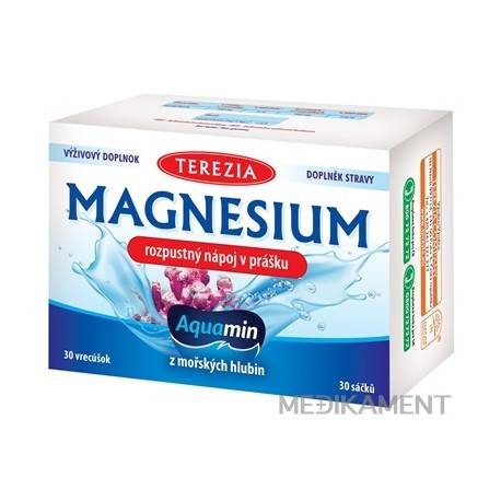 TEREZIA Magnesium Aquamin rozpustný nápoj v prášku 30 ks