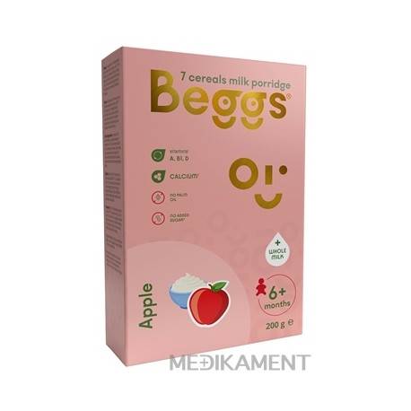 Beggs Mliečna kaša 7zrnná Jablčná (od ukonč. 6. mesiaca) 200 g