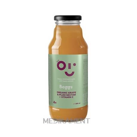 Beggs BIO Nektár hrozno & slivka s vitamínom C (od ukonč. 4. mesiaca) 1x300 ml