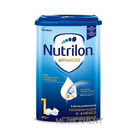 Nutrilon Advanced 1 počiatočná mliečna dojčenská výživa v prášku 800 g