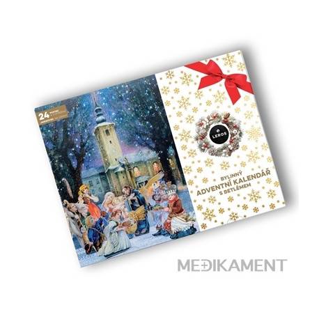 LEROS BYLINNÝ ADVENTNÝ KALENDÁR S BETLEHEMOM 4 vrecúška 24 ks + darček 1 set
