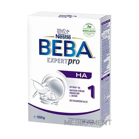 BEBA EXPERT pro HA 1 počiatočná mliečna výživa od narodenia 550 g
