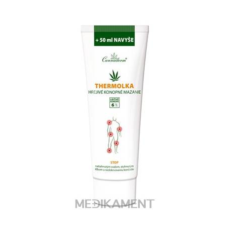Cannaderm THERMOLKA hrejivé konopné mazanie 250 ml