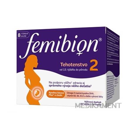 Femibion 2 Tehotenstvo tablety 56 ks + kapsuly 56 ks