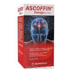 BIOMEDICA ASCOFFIN Energy drink prášok vo vrecúškach 10 ks