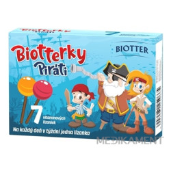 Biotterky Piráti vitamínové lízanky 7 ks