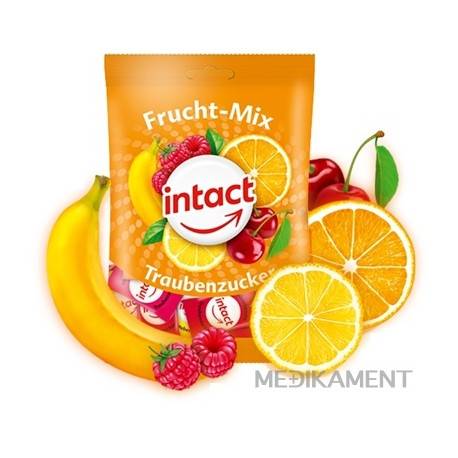 INTACT HROZNOVÝ CUKOR Frucht Mix cukríky 75 g