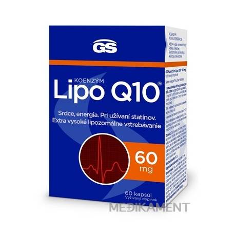 GS Koenzým Lipo Q10 60 mg kapsuly 60 ks
