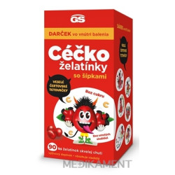 GS CÉČKO želatínky Darček vitamín C so šípkami (+ tetovačky zadarmo) 1x90 ks