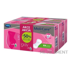 MoliCare Premium lady pad 2 kvapky DUOPACK inkontinenčné vložky 2 x 14 ks 1 set