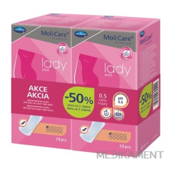 MoliCare Premium lady pad 0,5 kvapky DUOPACK inkontinenčné vložky 2 x 28 ks 1 set