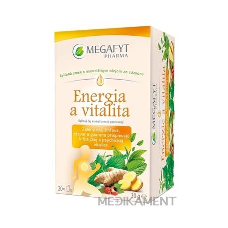 MEGAFYT Energia a vitalita bylinný čaj vrecúška 20 x 1,5 g 