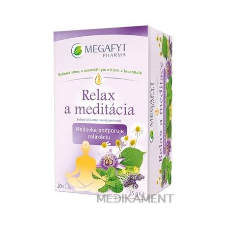 MEGAFYT Relax a meditácia bylinný čaj vrecúška 20 x 1,75 g 