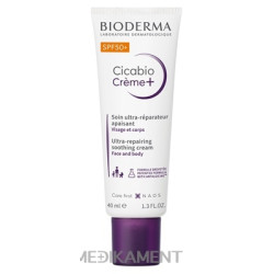 BIODERMA Cicabio Krém+ SPF 50+ upokojujúci obnovujúci 40 ml