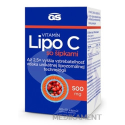 GS Vitamín Lipo C 500 mg so šípkami cps 90+10 (100 ks)