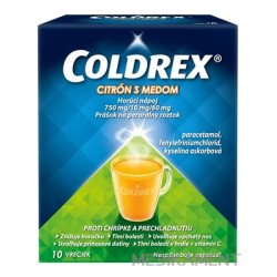 COLDREX HORÚCI NÁPOJ CITRÓN S MEDOM vrecká 10 ks