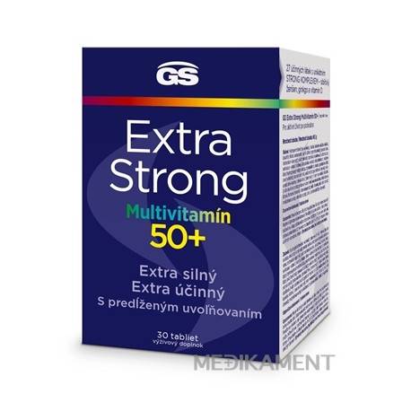 GS Extra Strong Multivitamín 50+ (inov.2023) tablety 30 ks