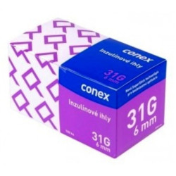 Conex Ihla do inzulínového pera 6mm, 31G (1 balenie) 100 ks