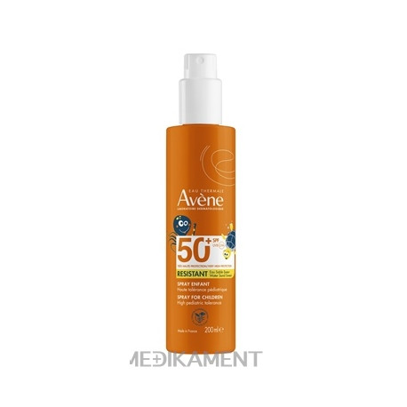 AVENE RESISTANT SPREJ pre deti SPF 50+ na opaľovanie, veľmi vysoká ochrana 200 ml