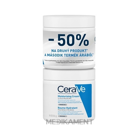 CeraVe HYDRATAČNÝ KRÉM DUOPACK na suchú až veľmi suchú pokožku (50 % zľava na 2. produkt) 