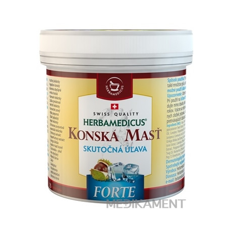 SwissMedicus Herbamedicus KONSKÁ MASŤ FORTE CHLADIVA 250 ml