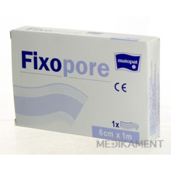 Matopat Fixopore 6 cm x 1 m textilná náplasť s vankúšikom na strihanie 1 ks