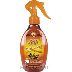 SUN ARGAN OIL opaľovacie MLIEKO SPF 20 200 ml