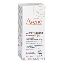 AVENE ANTIROUGEURS ROSAMED Koncentrát SPF 50+ ochranný, hydratačný 30 ml
