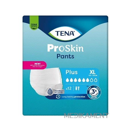 TENA Pants Plus XL naťahovacie inkontinenčné nohavičky 12 ks